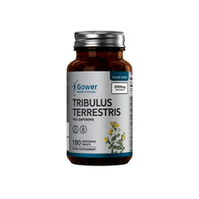 Load image into Gallery viewer, Supplement bottle labeled &#39;Tribulus Terrestris&#39; by Gower Health &amp; Fitness on a white background

