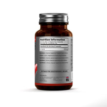 Load image into Gallery viewer, Brown supplement bottle with nutrition label on a white background
